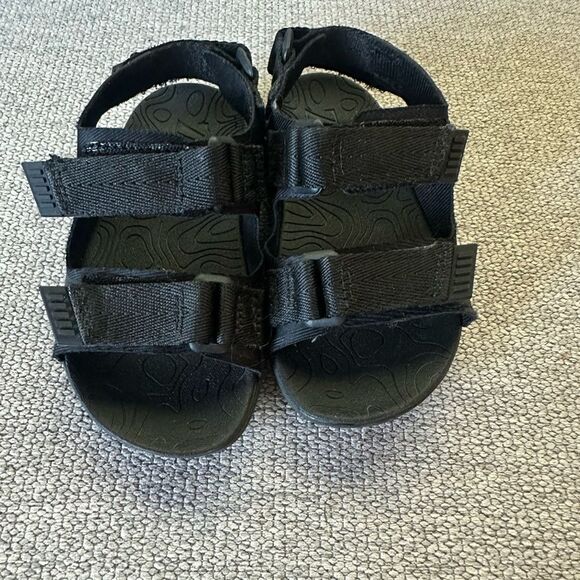Zara Toddler Black Velcro Technical Sandals Size 22 / 6.5 US - Picture 4 of 6